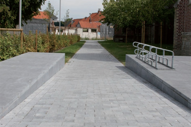 Terras in blauwsteen<br />
